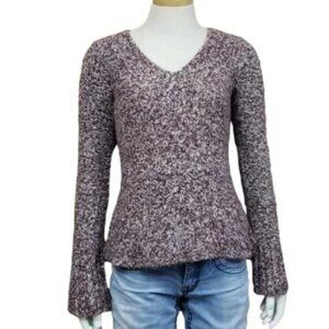 Anthropologie Sleeping On Snow Long Sleeve V-neck Pullover Sweater Size Small